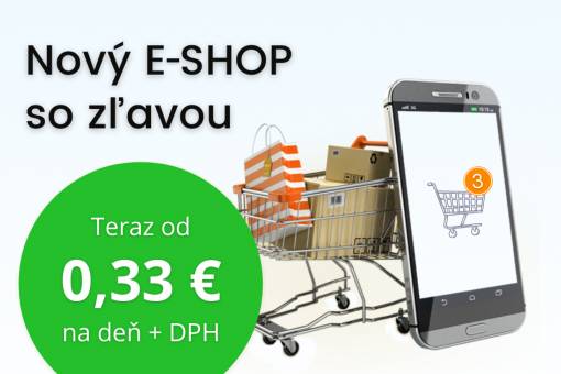 Akcia pre eshopy: Samoobslun e-shop v zkladnej verzii SMALL u od 0,33 Eur / de