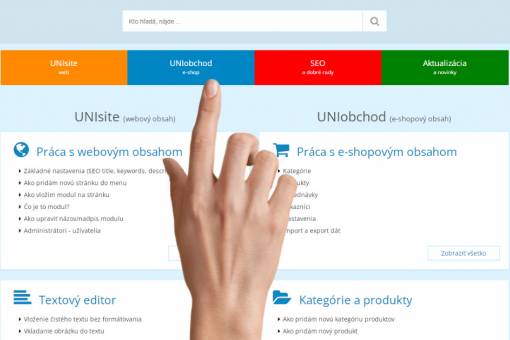 Help: Jednoduch a intuitvny nvod s ukkami pre weby (UNIsite) a e-shopy (UNIobchod)