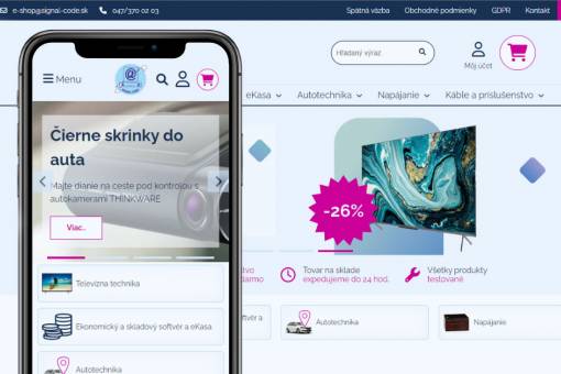 SIGNAL-CODE m nov e-shop: Vytvorte si aj vy e-shop sami a jednoznane s prepojenm na ekonomick systm