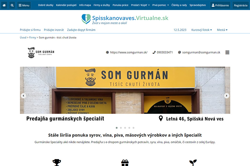 SpisskaNovaVes.Virtualne.sk » Som gurmán
