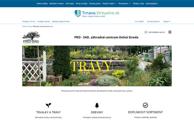Trnava.Virtualne.sk  PRO SAD zhradn centrum
