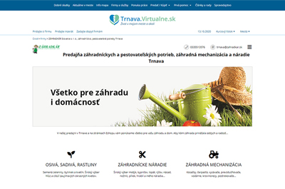 Trnava.Virtualne.sk » ZÁHRADKÁR Slovakia s. r. o.